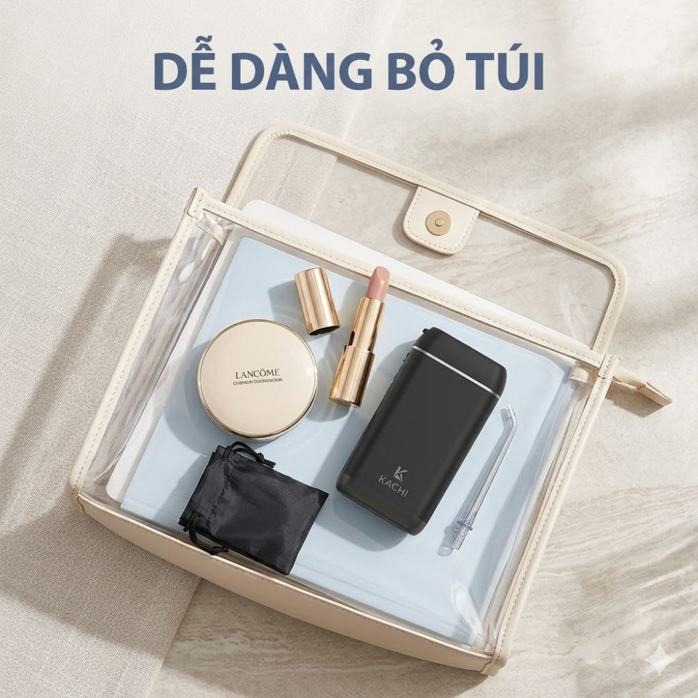 Máy Tăm Nước Không Dây Kachi MK456 – Giải Pháp Chăm Sóc Răng Miệng Nhỏ Gọn Bỏ Túi Dễ Dàng