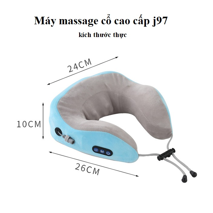 Gối Massage Cổ Hồng Ngoại Tích Điện, Máy Massage Cổ Hồng Ngoại Tích Điện Cao Cấp J97