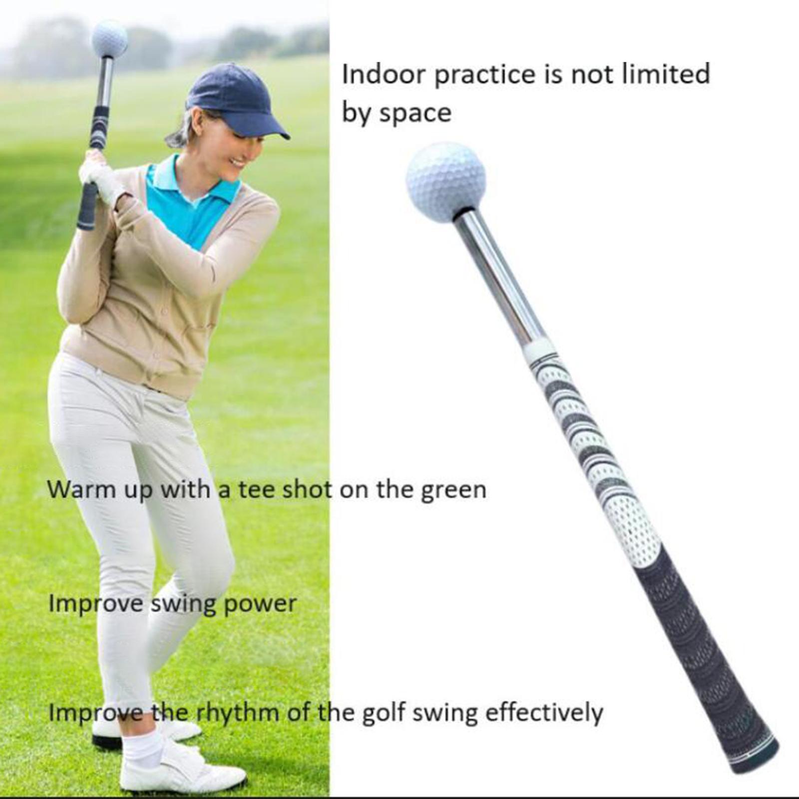 Golf Swing Trainer Golf Warm up Rod Comfortable Grip Durable Golf Swing Practice Golf Swing Training Aid for Tempo Golfing Equipment