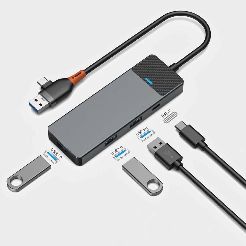 Hub Chuyển Đổi WI WU TYPE C Linker Series - Hàng Chính Hãng
