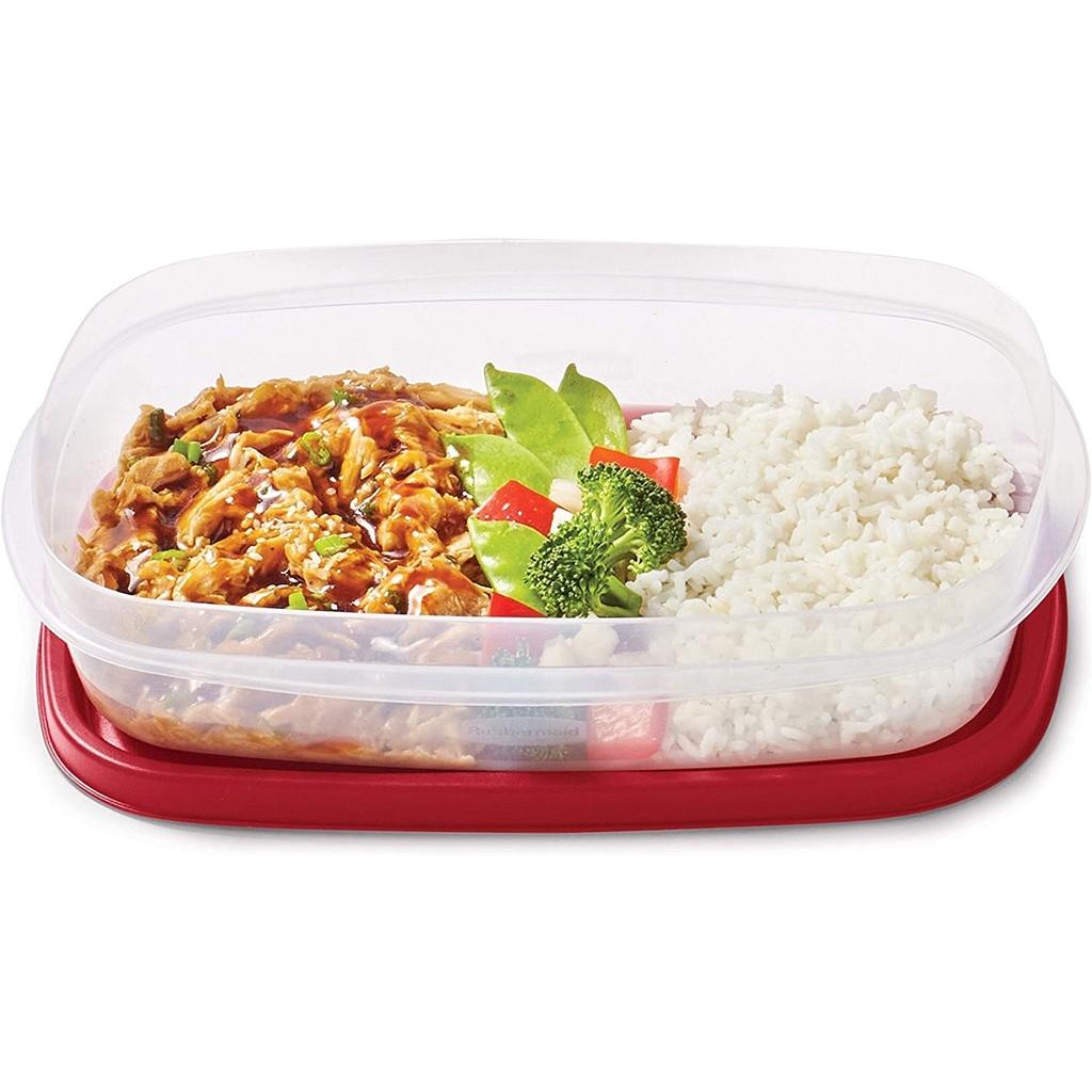 Hộp nhựa đựng thực phẩm nắp đỏ Rubbermaid USA size 1.3L