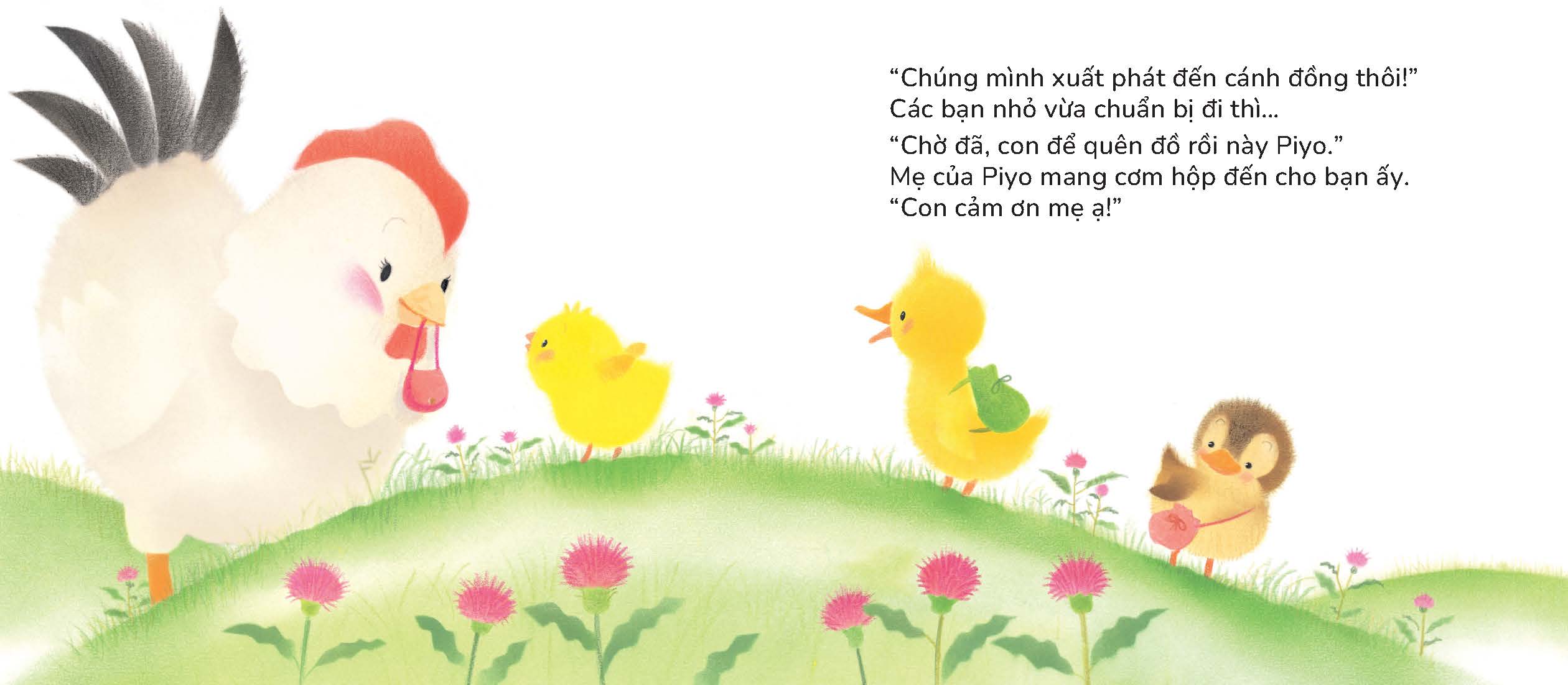Gà con Piyo nói Lời cảm ơn - Sách tranh Pop-up