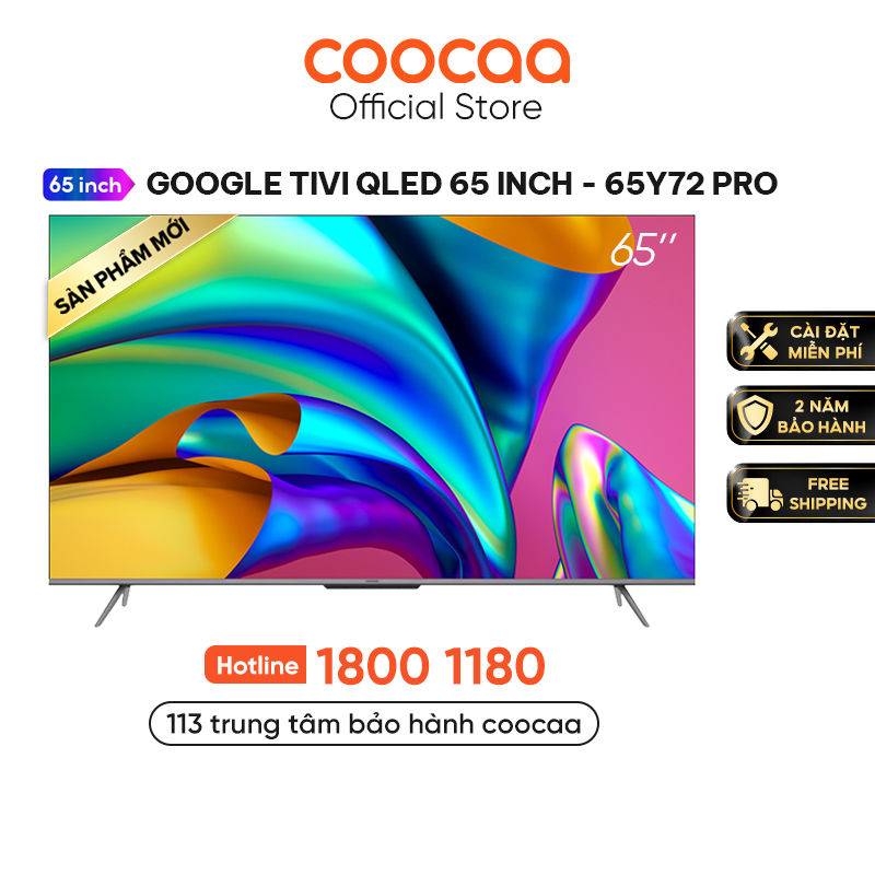 Google Tivi Qled+ 65 Inch - 65Y72 PRO - Hàng Chính Hãng