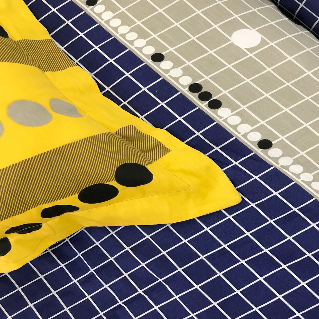 Bộ chăn ga gối drap giường 100% cotton sợi bông Hàn Quốc Julia 247