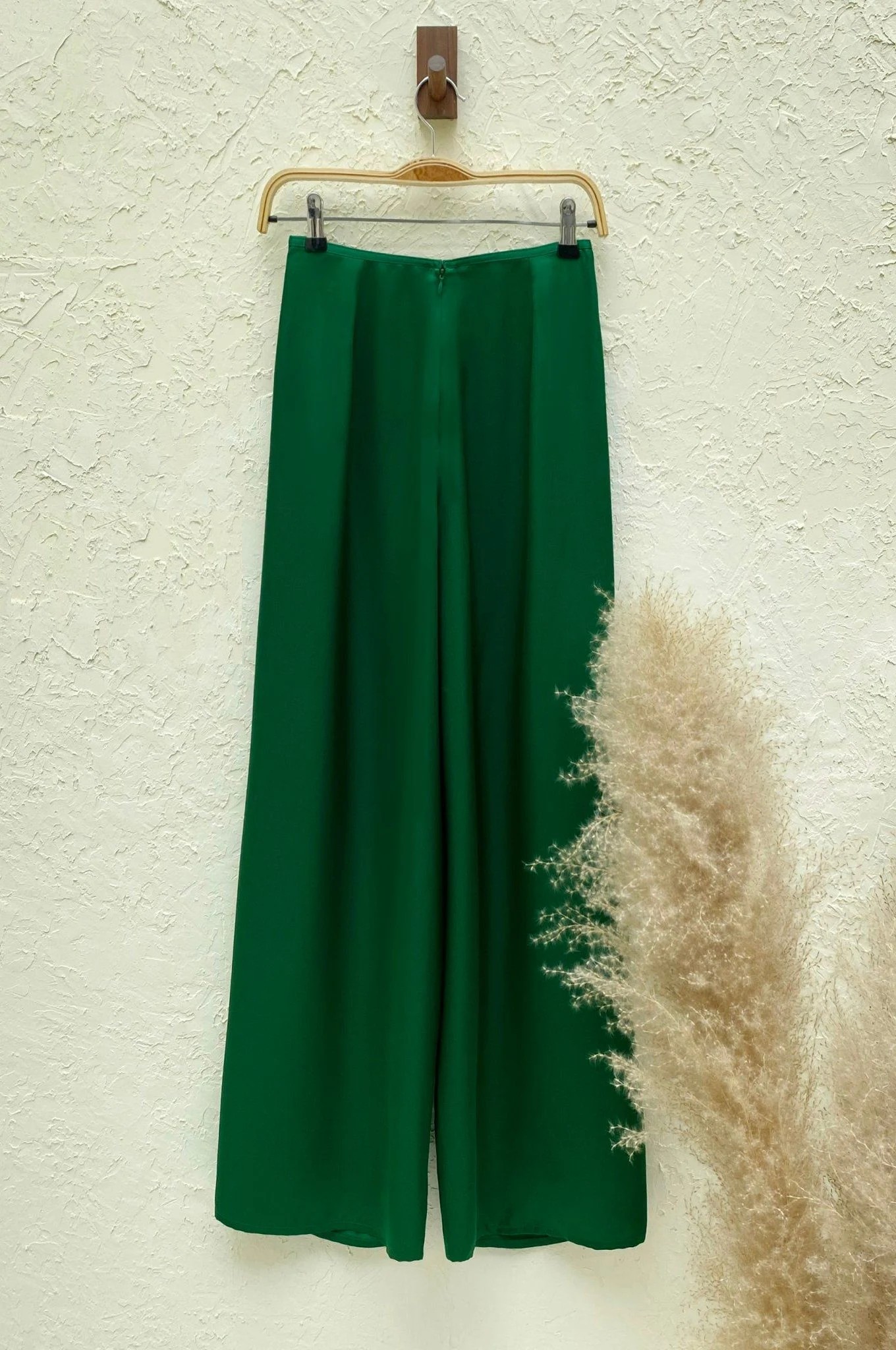 QUAN01 - Quần 93cm lụa ống suông thiết kế phối áo dài cách tân