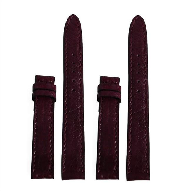 HC8457 - Dây đồng hồ Huy Hoàng da đà điểu da bụng size 12,14 màu tím