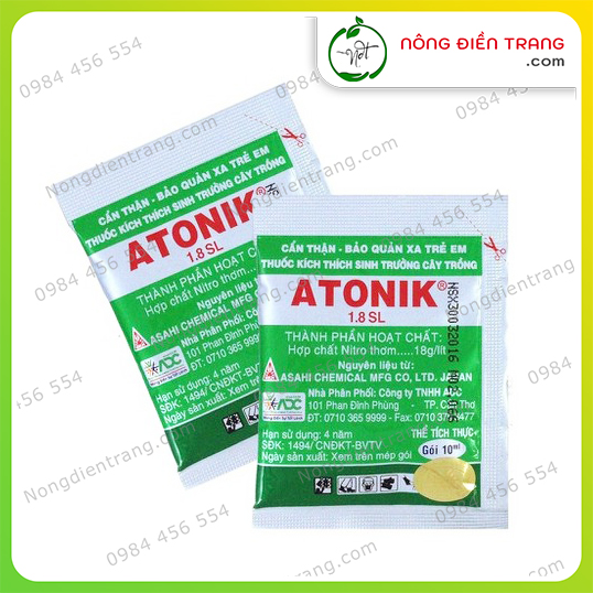  ATONIK 1.8 SL Kích thích sinh trưởng cây trồng - Gói 10ml - VTNN Nông Điền Trang