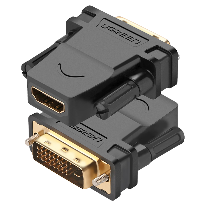 Đầu chuyển đổi DVI-D cổng đực sang HDMI cổng cái UGREEN 20124 - Hàng Chính Hãng