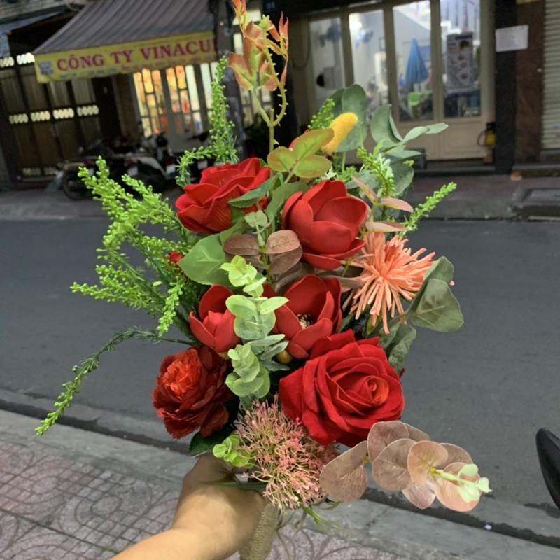 Hoa cưới cầm tay cô dâu mùa cưới 2020/2021 hoa Hồng lan giangpkc