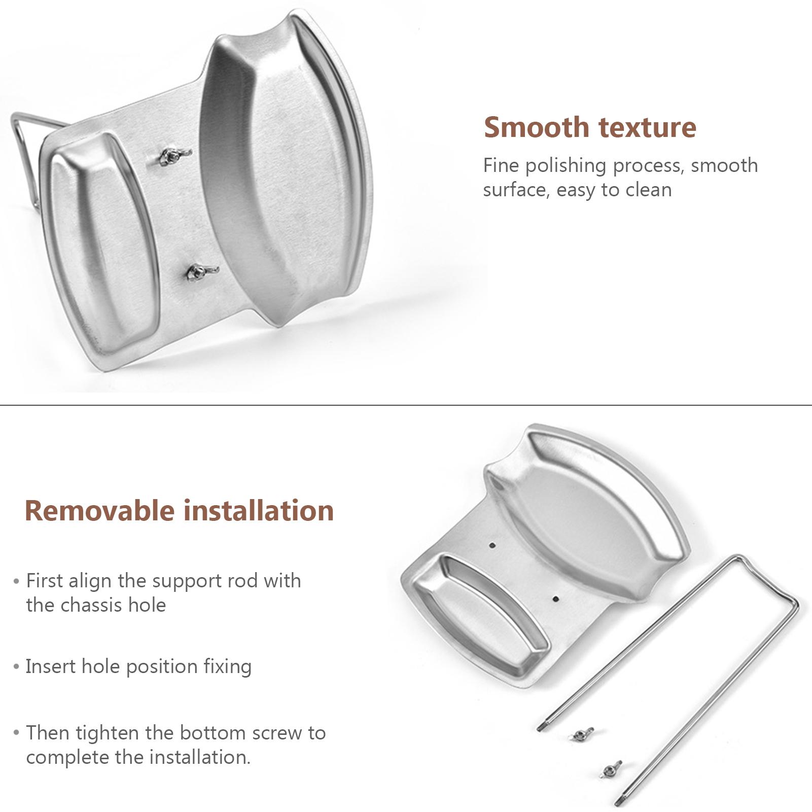 Pan Lid Holder Organizer Spoon Rack Combination Stainless Steel Kitchen Storage Easy to Clean