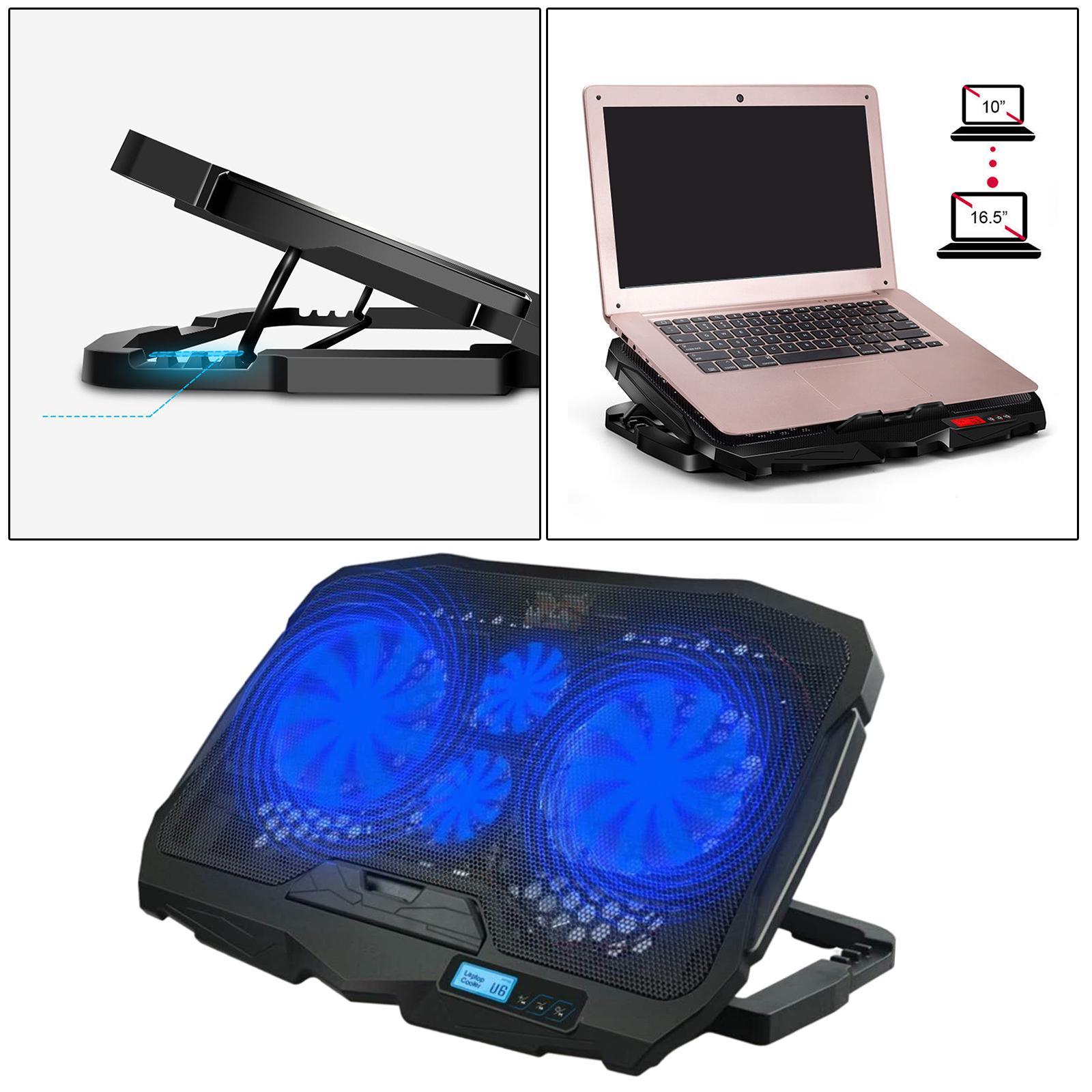 Gaming Laptop Cooler Stand Cooling Pad LCD Screen -16.5 Inches