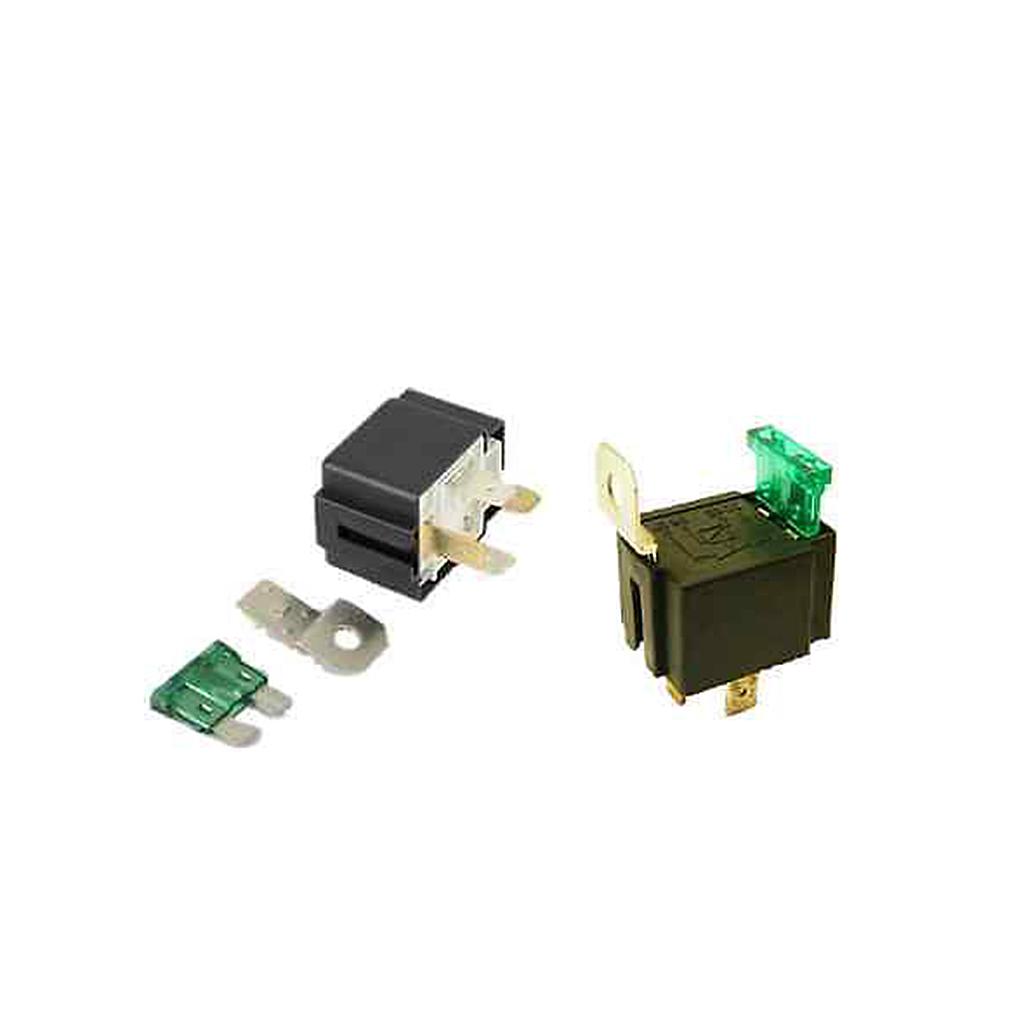 Automotive 12V 4Pin Normally Open 30A Fused Relay with 4 Wire Harness Socket