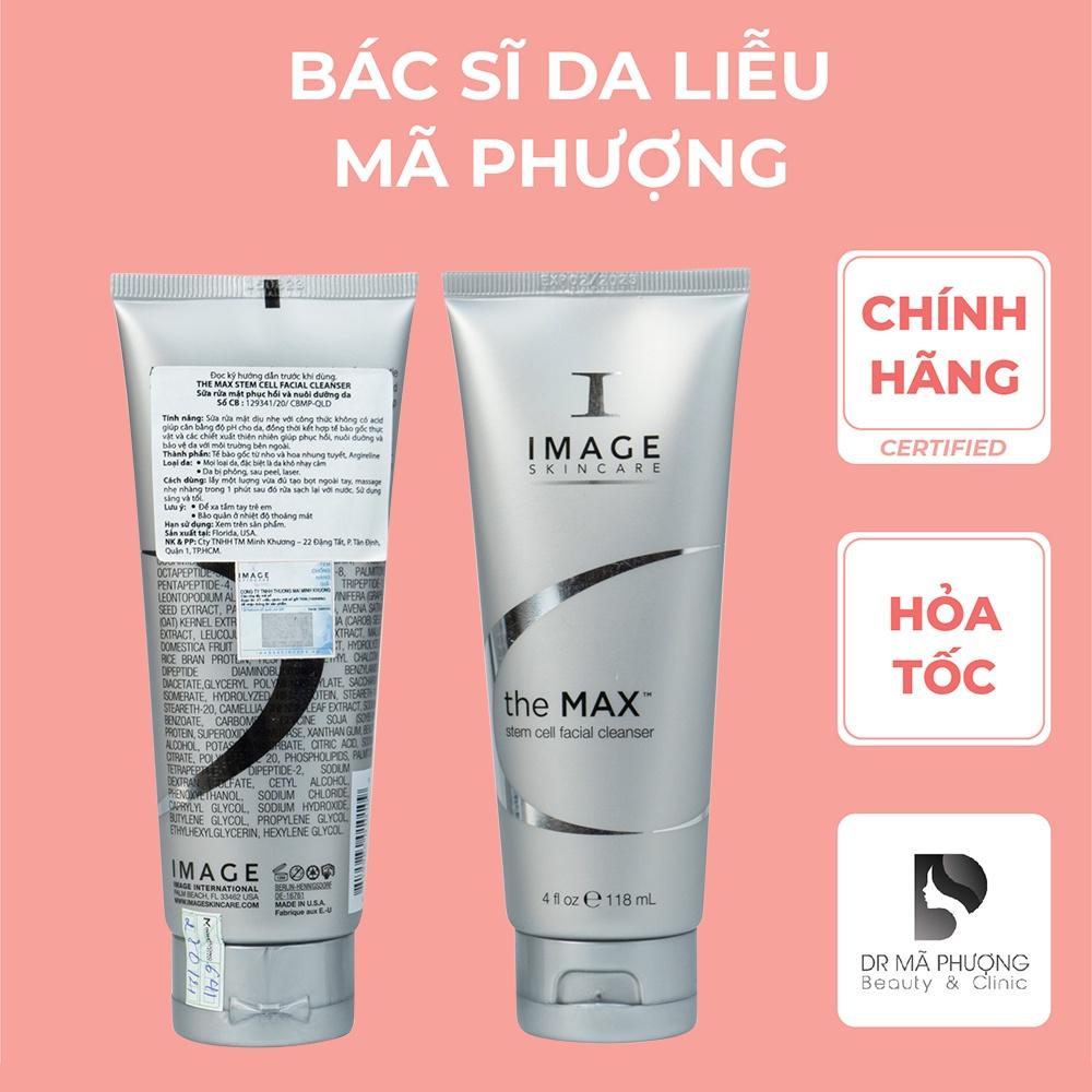 Sữa rửa mặt phục hồi Image The Max Stem Cell Facial Cleans nuôi dưỡng làn da