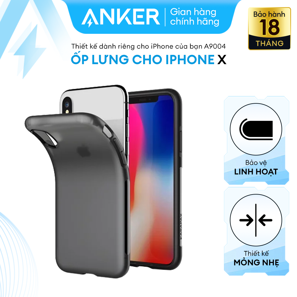 Ốp Lưng iPhone X Anker Karapax Touch - A9004 - Hàng Chính Hãng