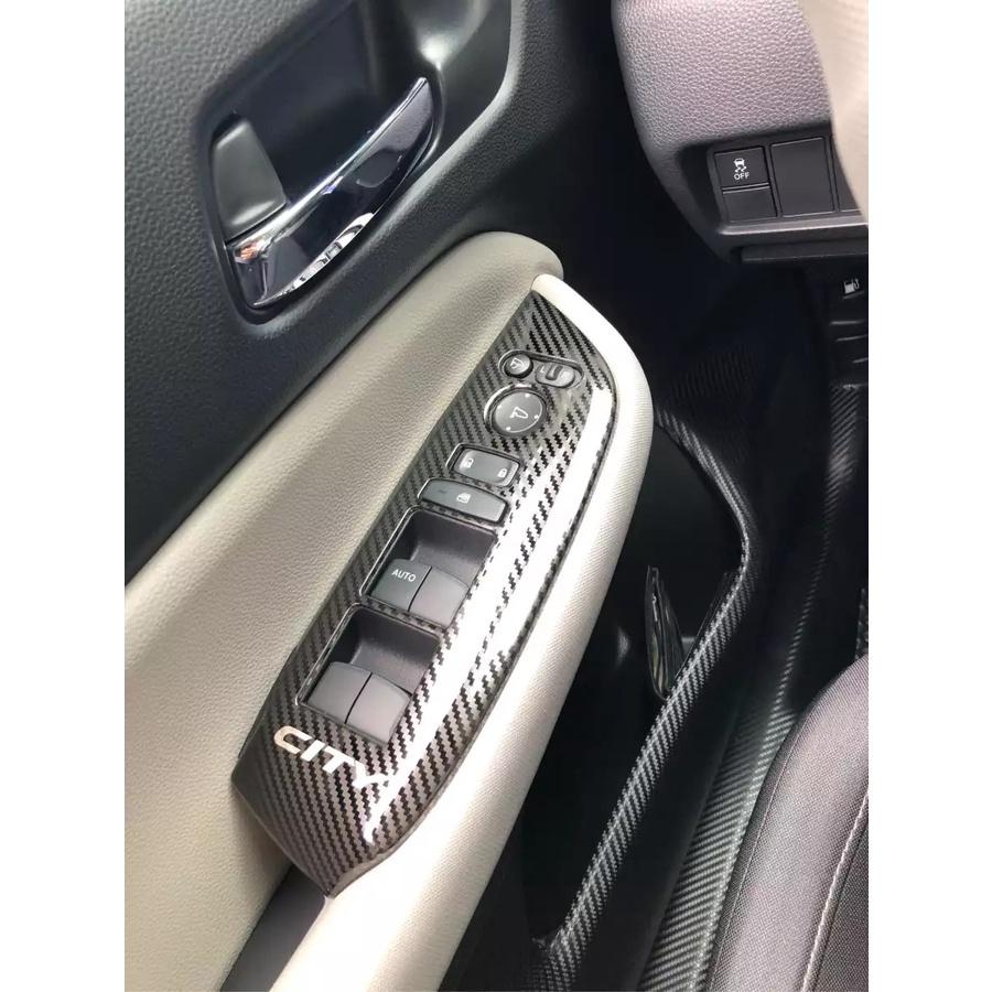 Ốp Nội Thất Honda City 2021 Hàng Nhựa Vân Cacbon Cao Cấp