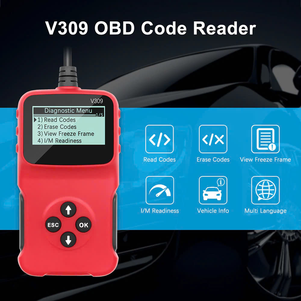 Máy Quét Đọc Mã Lỗi OBD2 Đa Năng V39 Chuẩn Đoán Tự Động: - Loại Tốt Cho Xe Hơi