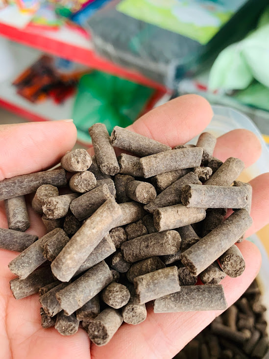 Phân bón trùn quế nguyên chất dạng nén viên