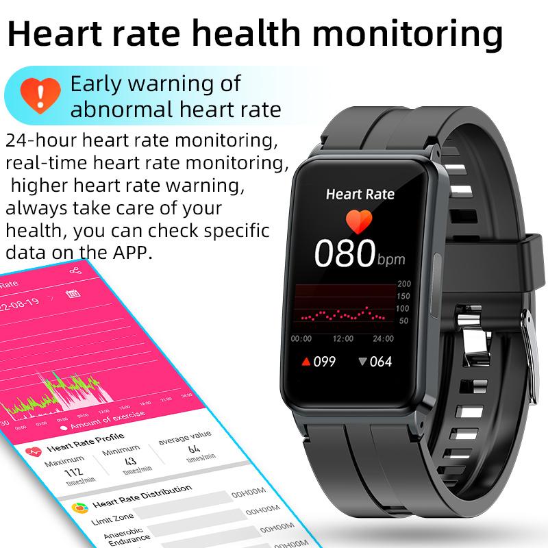 Đồng hồ thông minh với màn hình sức khỏe giấc ngủ oxy máu ECG, Vòng tay thông minh màn hình cảm ứng đầy đủ 1,47 inch cho điện thoại Android iOS Màu