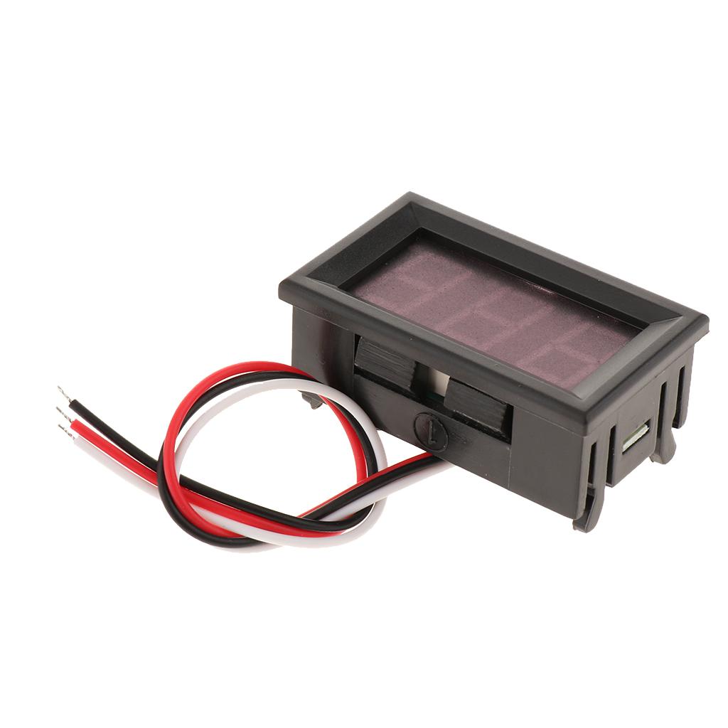 Chuyên Nghiệp DC 0-100V Bảng LED Kỹ Thuật Số Đồng Hồ Đo Điện Áp Đỏ Hiển Thị Vôn Kế