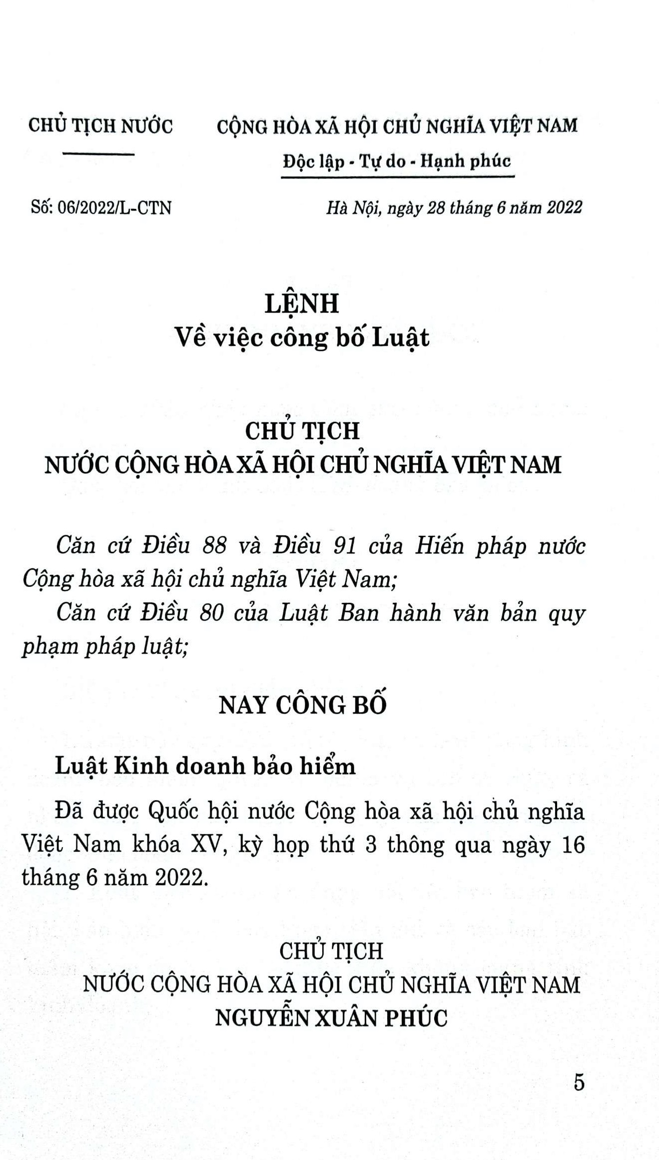 Luật Kinh doanh bảo hiểm