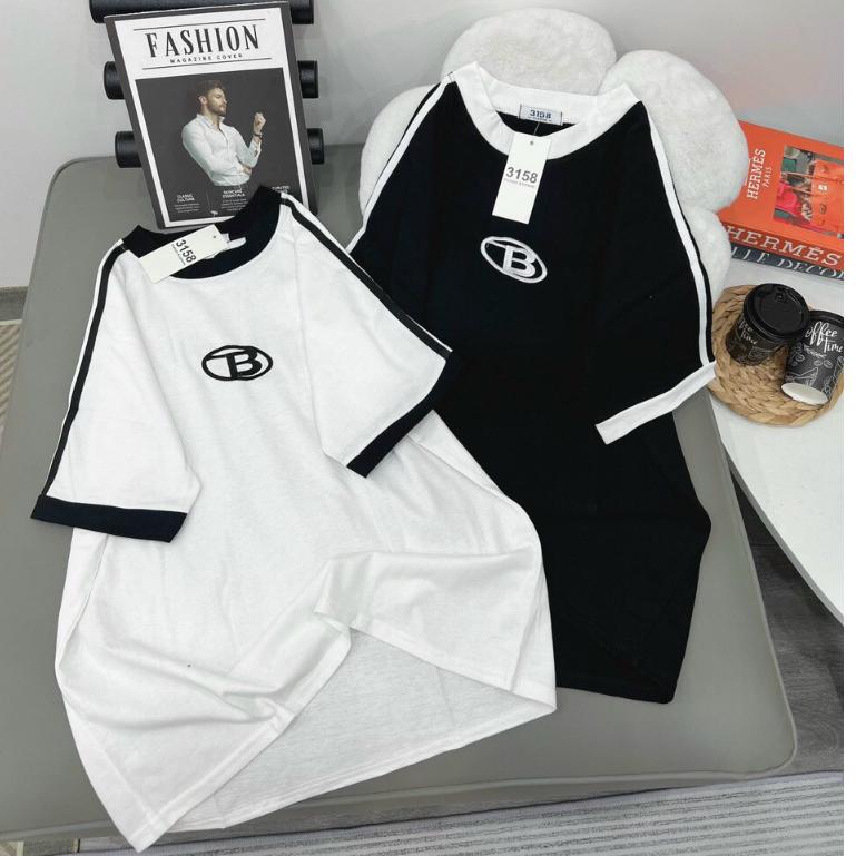 Áo Thun Form Fit Chữ B Chất Thun Cotton Khô Co Dãn M505 -Cun Fashion