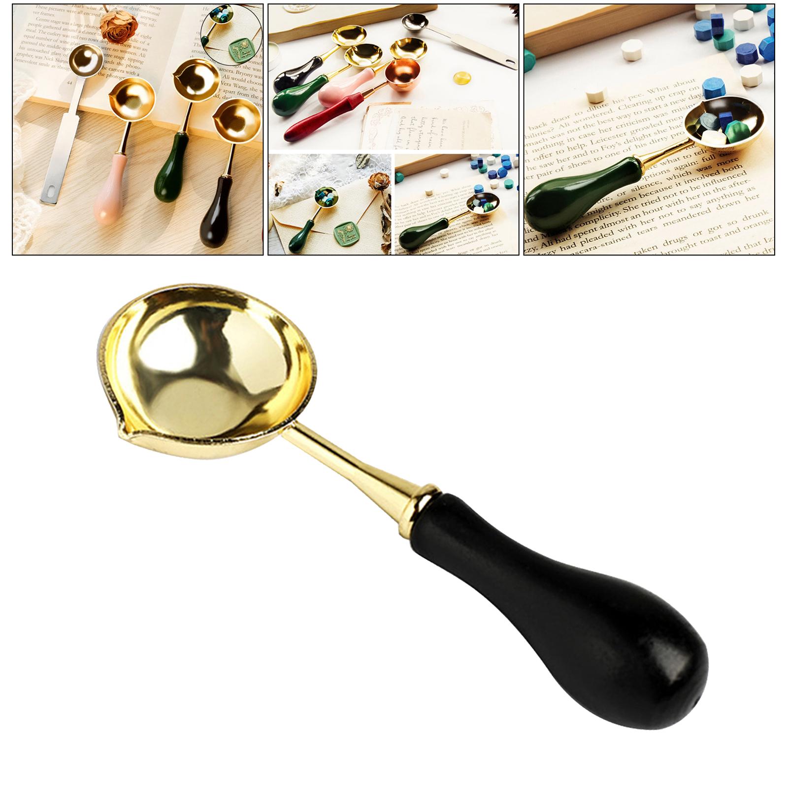 Wax Seal Kit Sealing Wax Melting Spoons Wax Spoon Wax Sticks Beads Spoon for Arts Crafts Wax Sealing Stamp Wax Beads Gifts