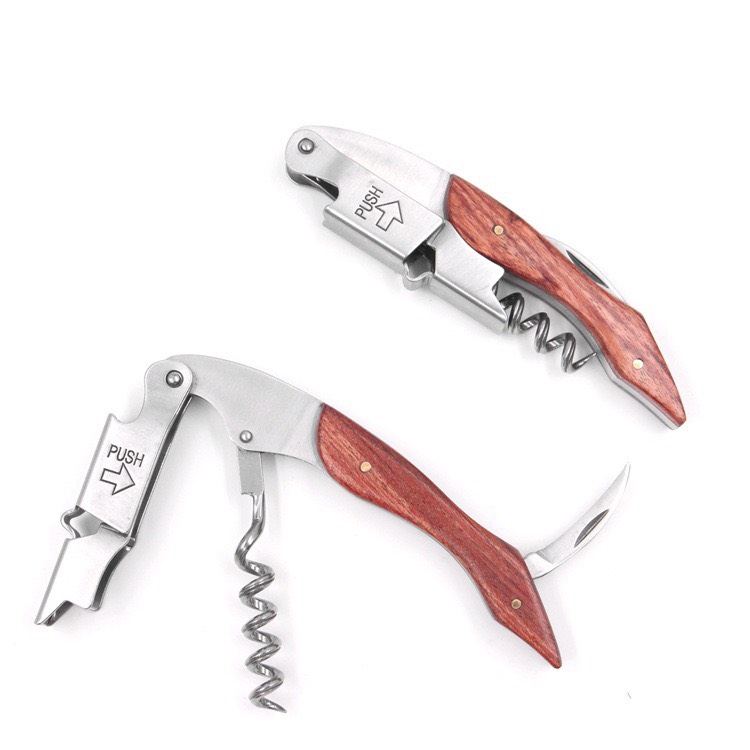 Dụng Cụ Khui Inox Đa Năng Tay Cầm Cán Gỗ