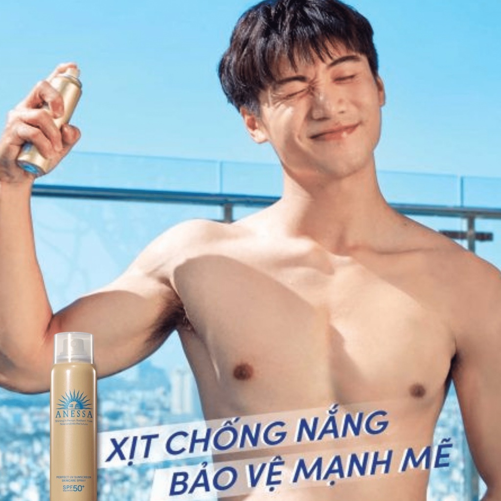 Xịt Chống Nắng Dưỡng Đa Năng Bảo Vệ Hoàn Hảo Mọi Loại Da SPF50+ PA++++ Perfect UV Sunscreen Skincare Spray 60g