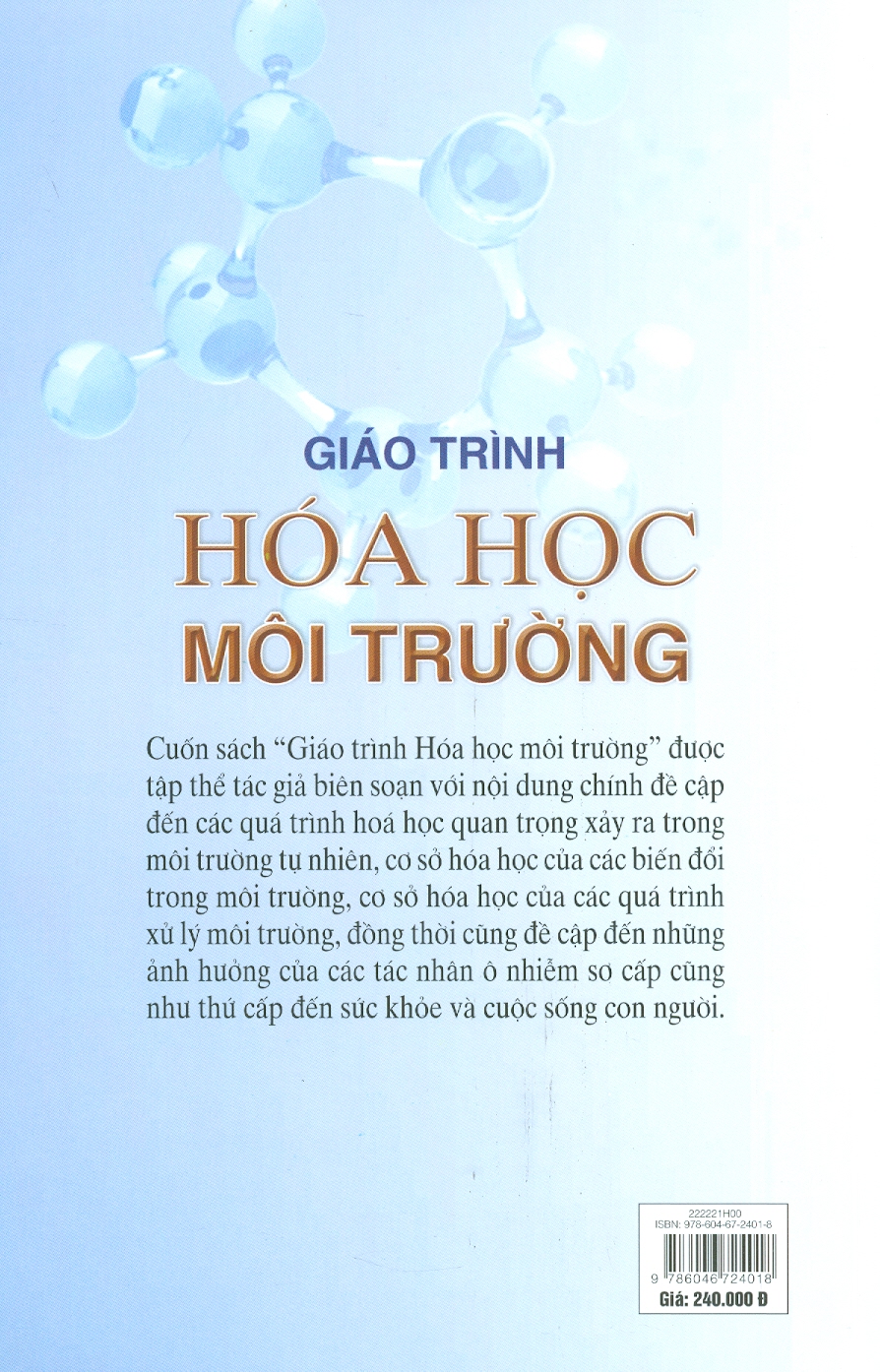 Giáo Trình Hóa Học Môi Trường