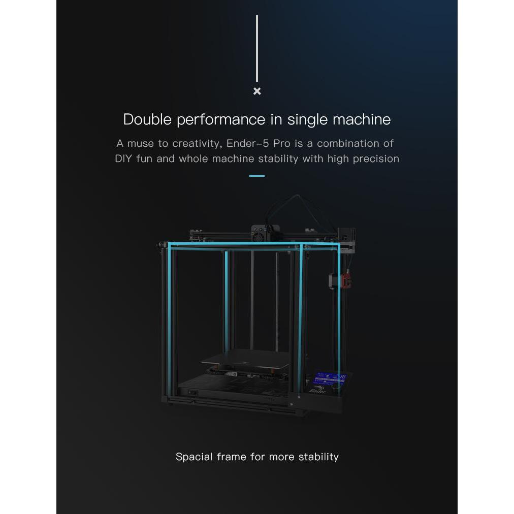 Máy in 3d Ender 5 Pro khổ in 220*220*300mm
