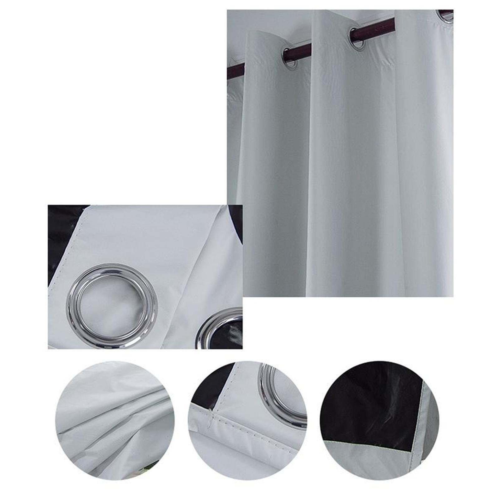 Grommets  and Bottom Outdoor Waterproof Curtain W54 x H84 in