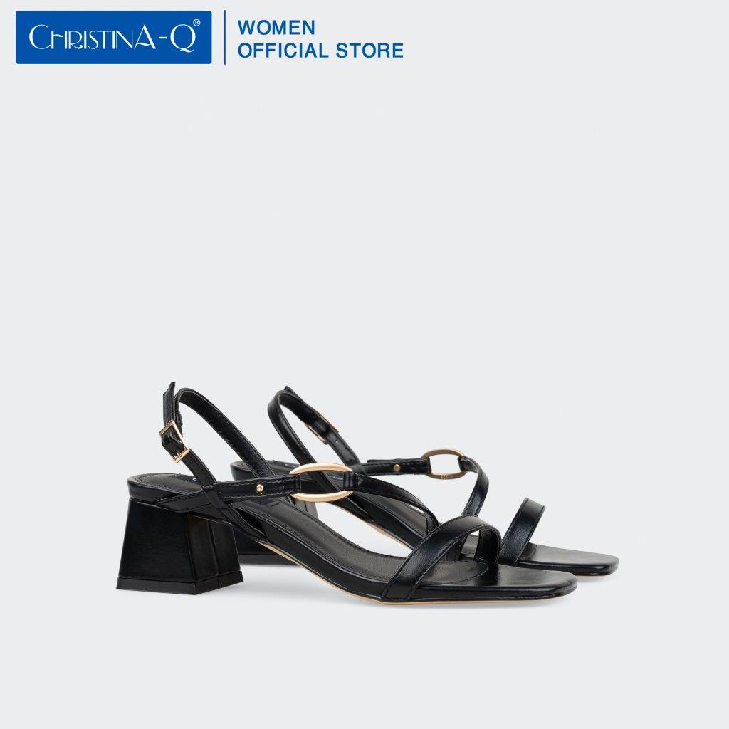 Giày Sandals Nữ Gót Trụ ChristinA-Q XDN298