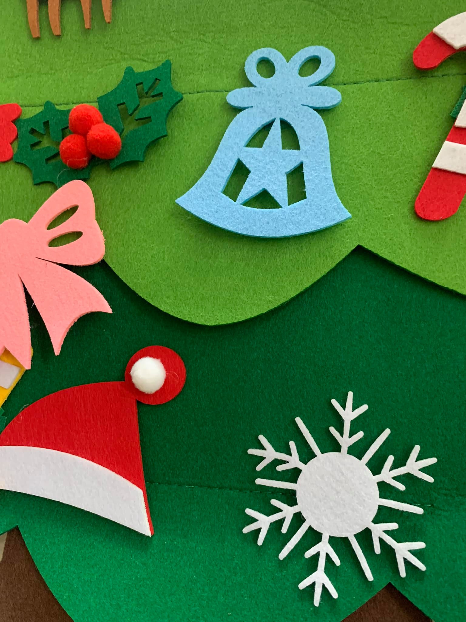 Bộ Cây Thông Noel Vải Nỉ 2 Lớp Tự Làm Trang Trí Dịp Giáng Sinh 42 Chi Tiết