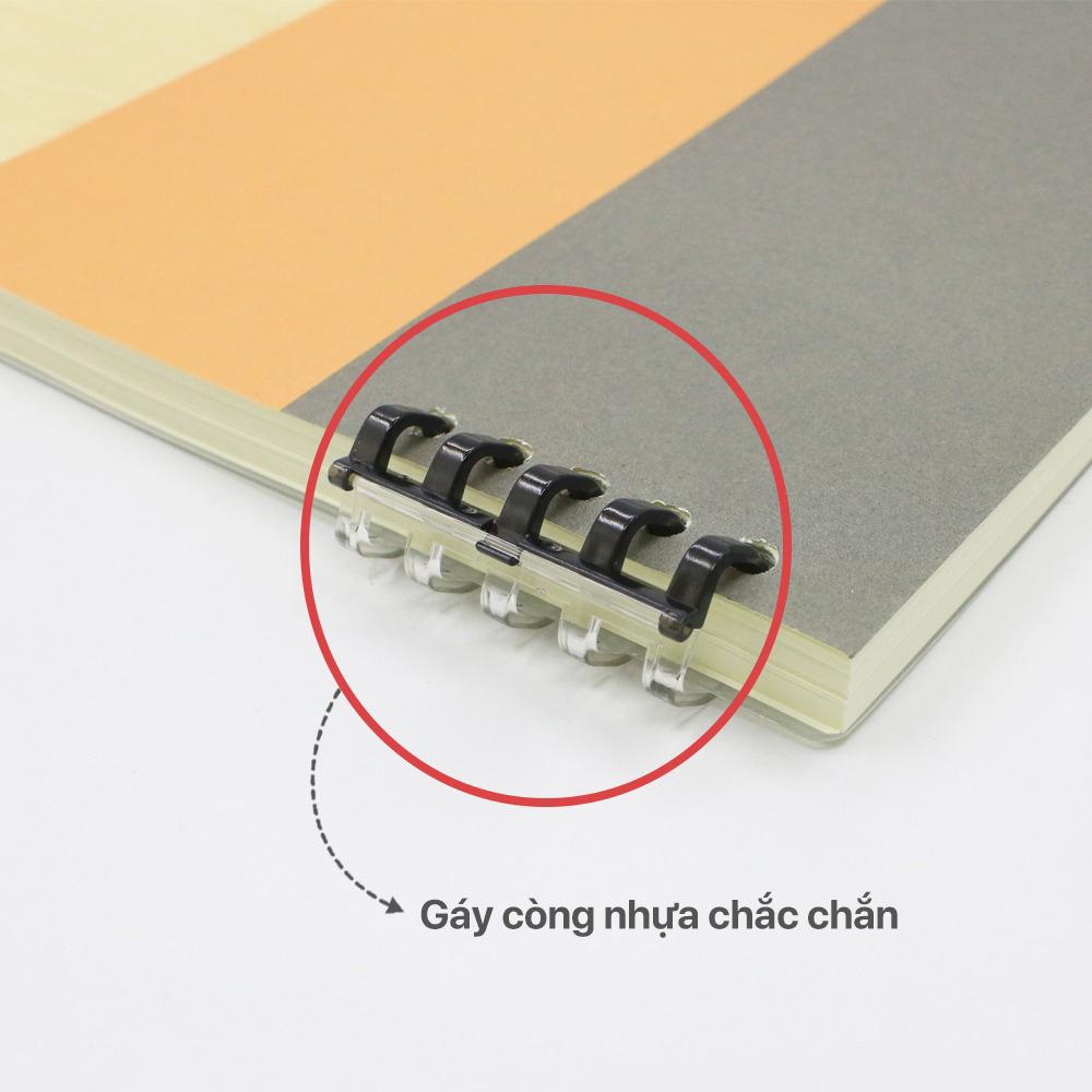 Sổ Lò Xo Bìa Nhựa Basic A5 - 160 Trang 80gsm - Hồng Hà 6744
