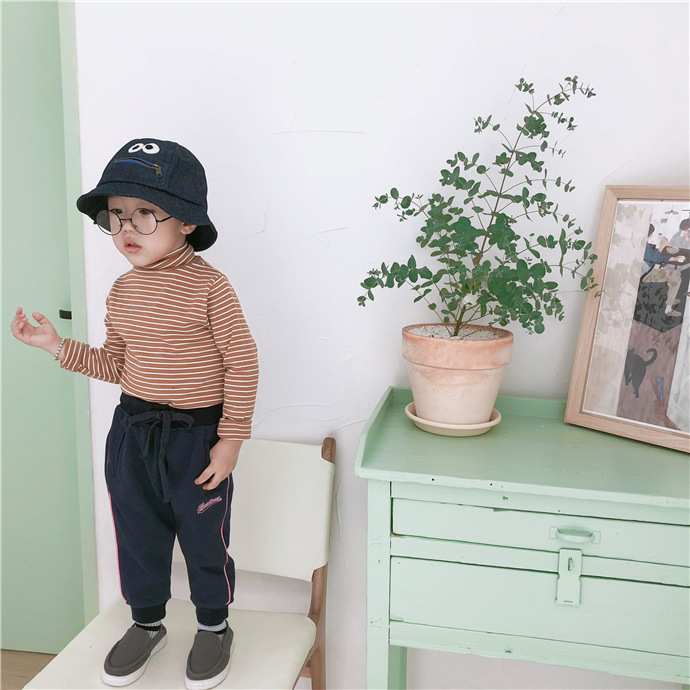 Áo thun cotton cổ cao cho bé trai bé gái, chất dày dặn ấm | MA07