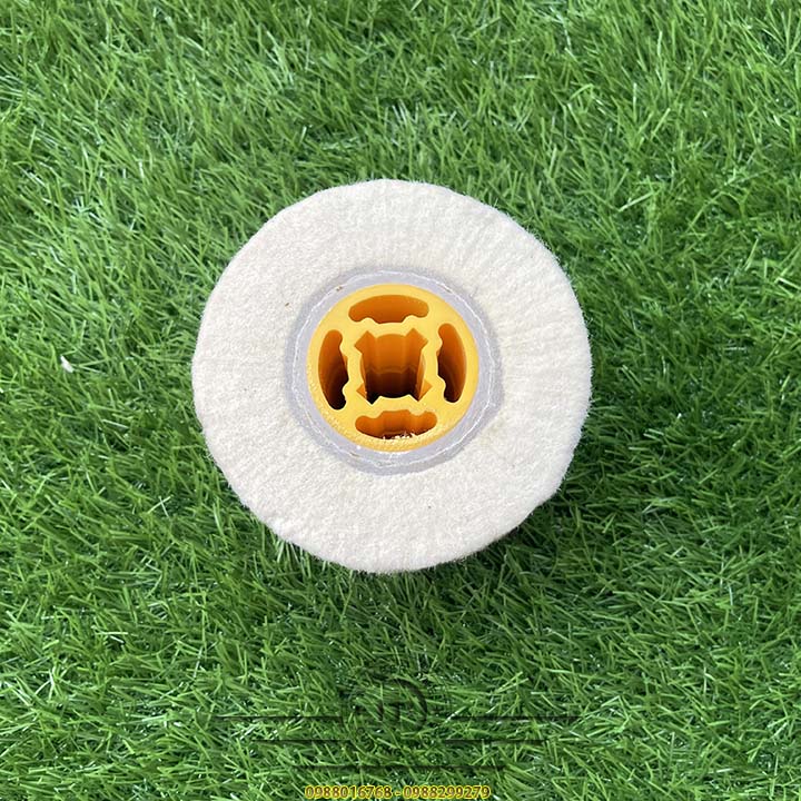 Nỉ trụ trắng lông cừu 100mm