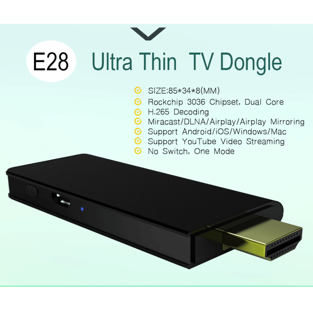 Bộ Trình Phát Mạng MIRacast AIRplay Không Dây Cho Điện Thoại Di Động PC Dongle Màn Hình Hiển Thị Đa Phương Tiện Độ Nét Cao