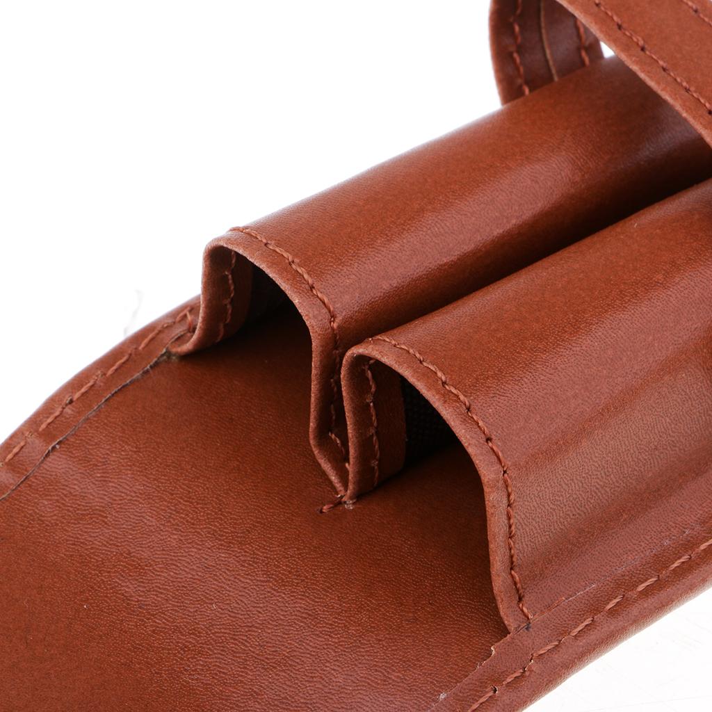 Pencil Case Leather Pouch Fountain Pen Holder for Pen Storage Pen Container Pen Pouch for 3 Pens