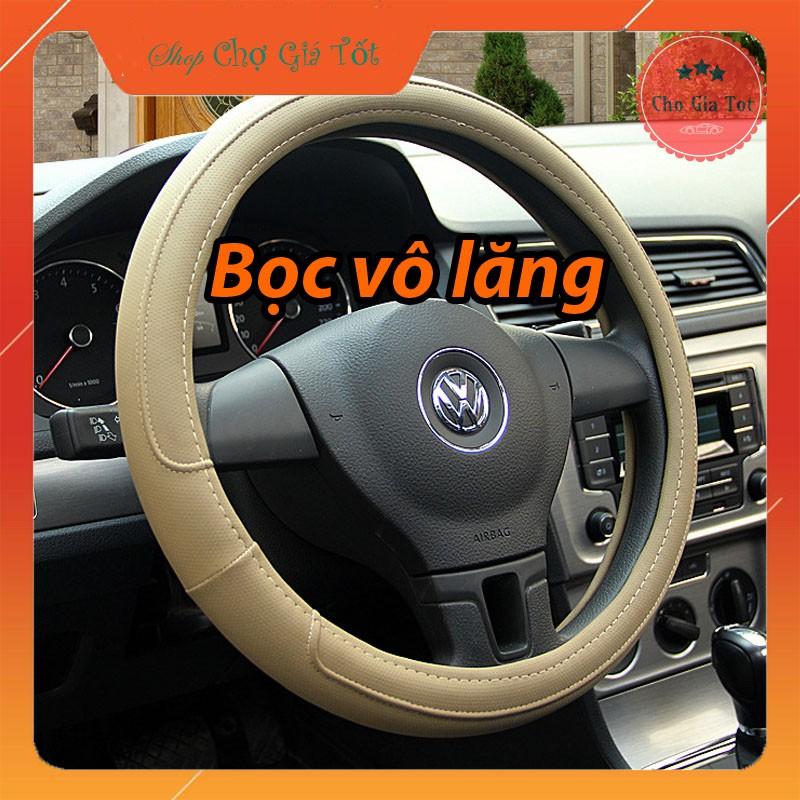 Vòng bọc vô lăng ô tô da trơn đường kính 38cm