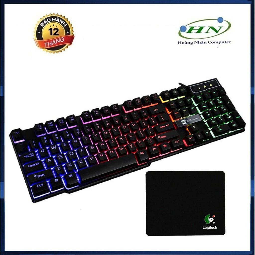 Bàn phím game giả cơ R8 1822 có đèn led 7 màu Hàng chính hãng