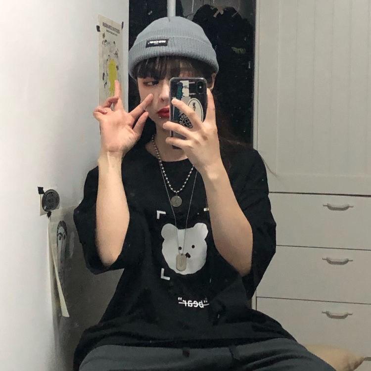 Áo thun tay lỡ form rộng unisex Be Yourself - GẤU BEAR