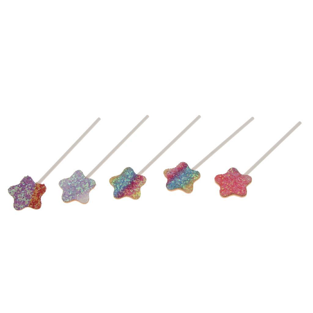 5 Pieces Cake Topper Insert Sticks Wedding Party Cake Decoration Star