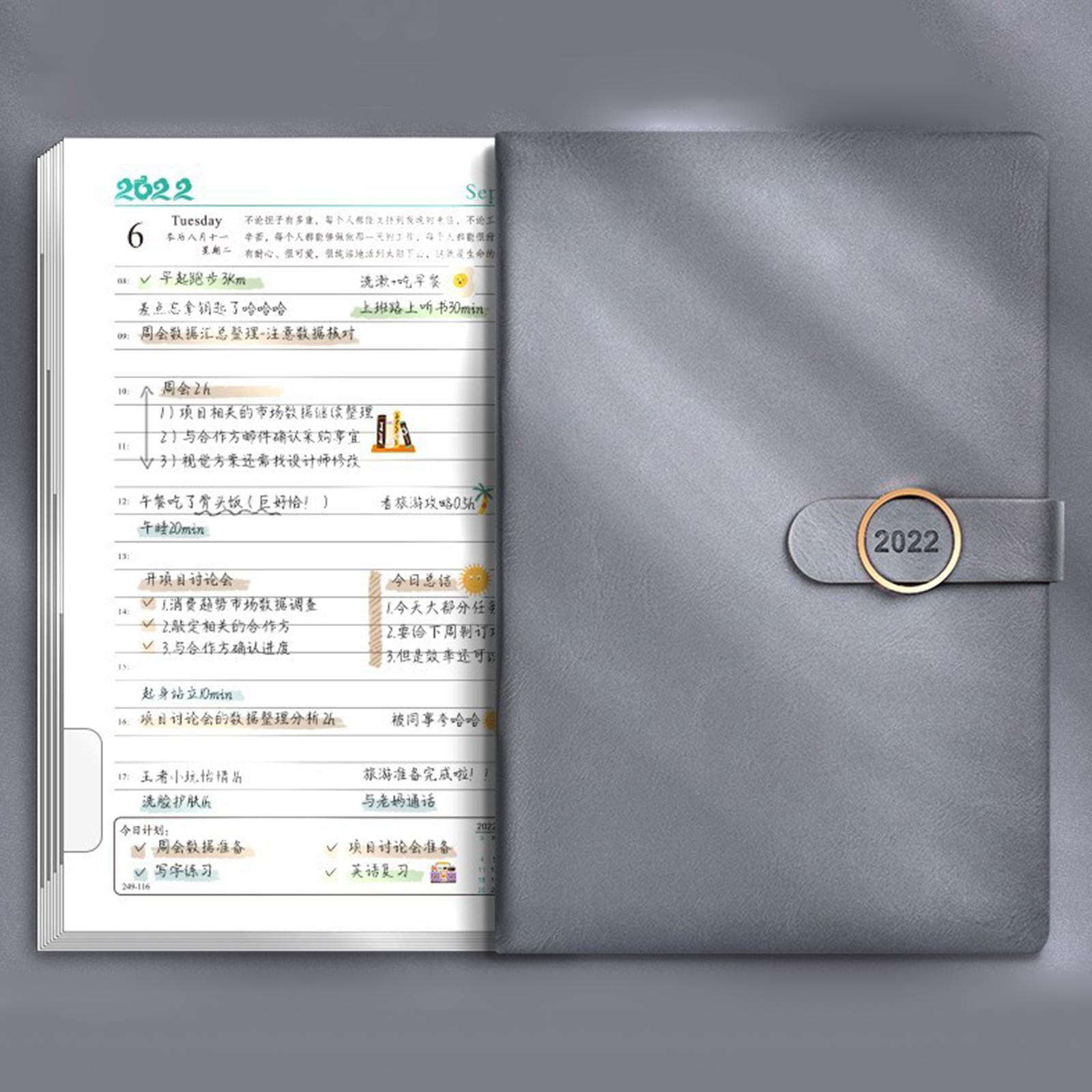Business A5 Notebook, Loose Leaf PU Leather Cover Journal Notepad Notebook, 200 Sheets Paper Gifts