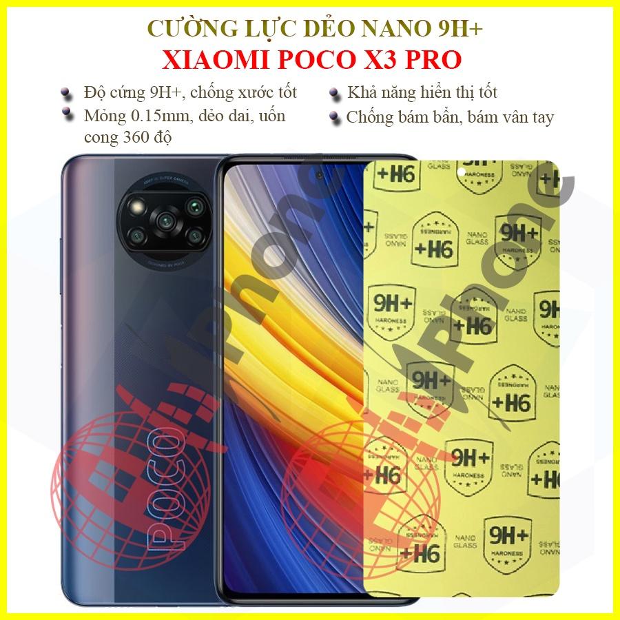Dán cường lực dẻo nano dành cho Xiaomi Poco X3 Pro
