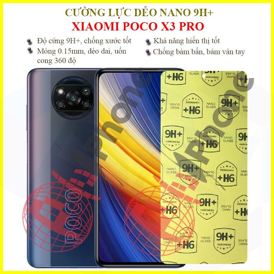 Dán cường lực dẻo nano dành cho  Xiaomi Poco X3 Pro