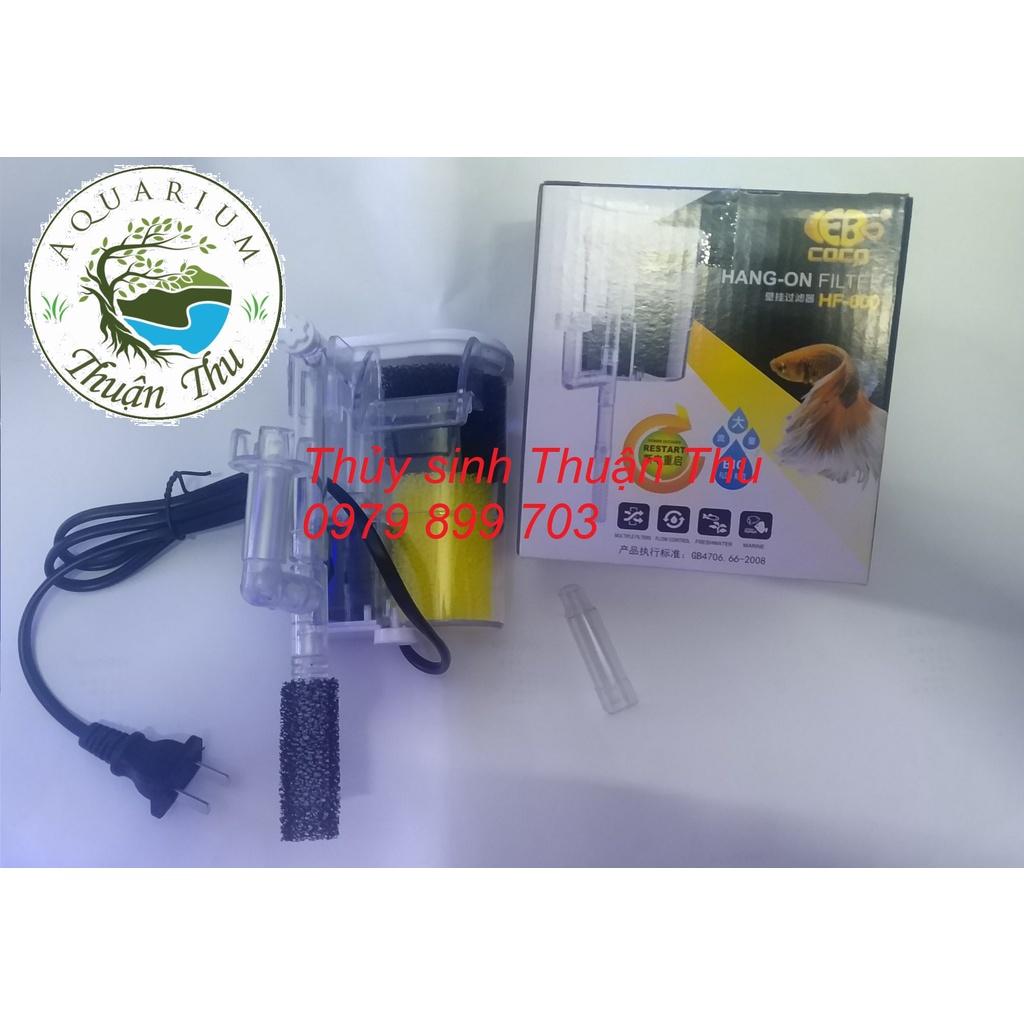 Máy lọc nước 4W treo thành hồ lọc thác COCO HF-600 cho hồ cá 40 cm trở xuống