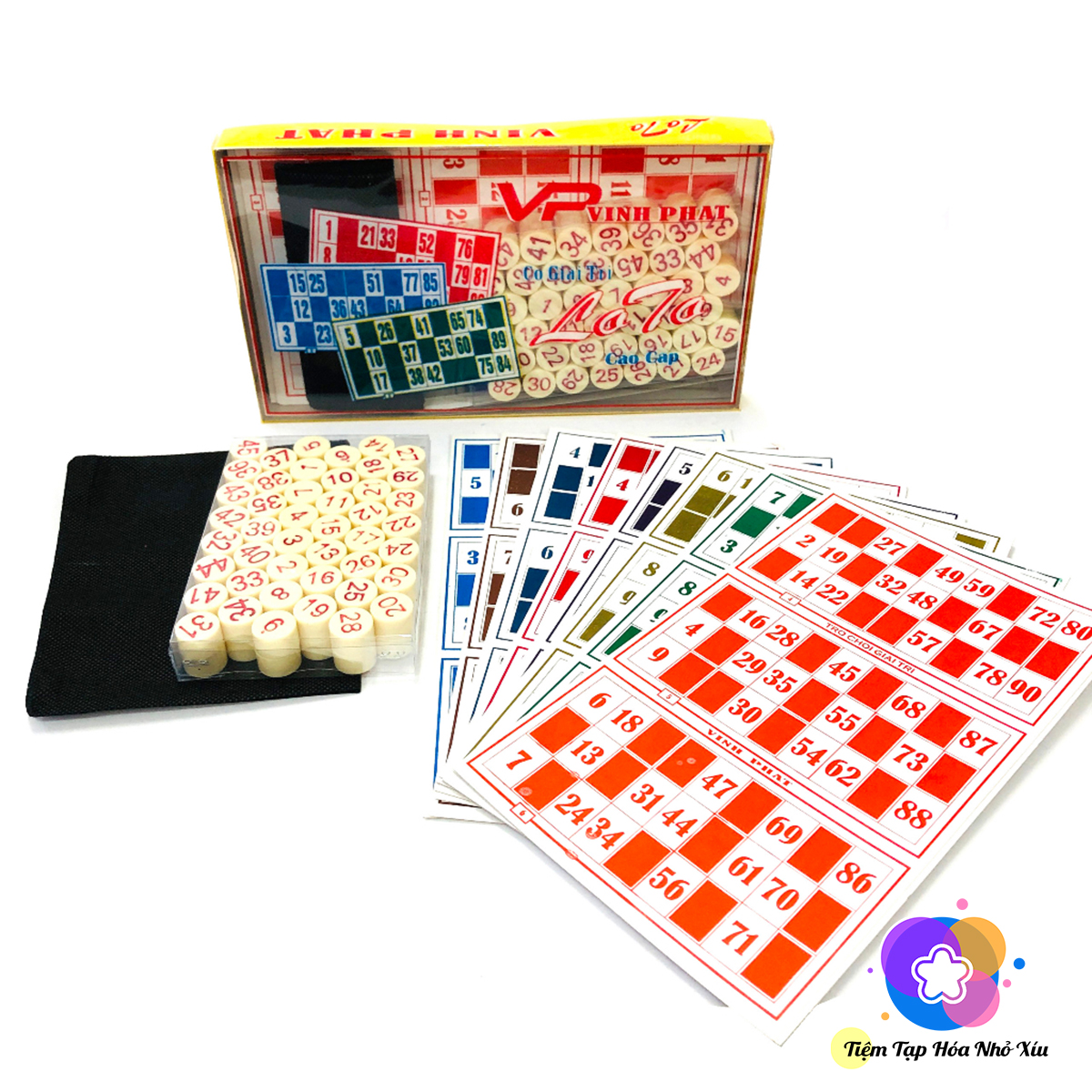 Bộ Đồ Chơi Loto Cao Cấp Nhựa Melamine Giấy In Chất Lượng Board Game Nhiều Người Chơi - Lô Tô Vĩnh Phát