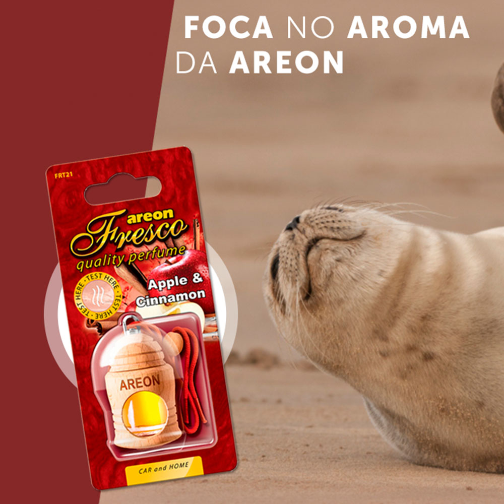 Tinh dầu treo xe hơi hương táo & quế – Areon Fresco Apple & Cinnamon