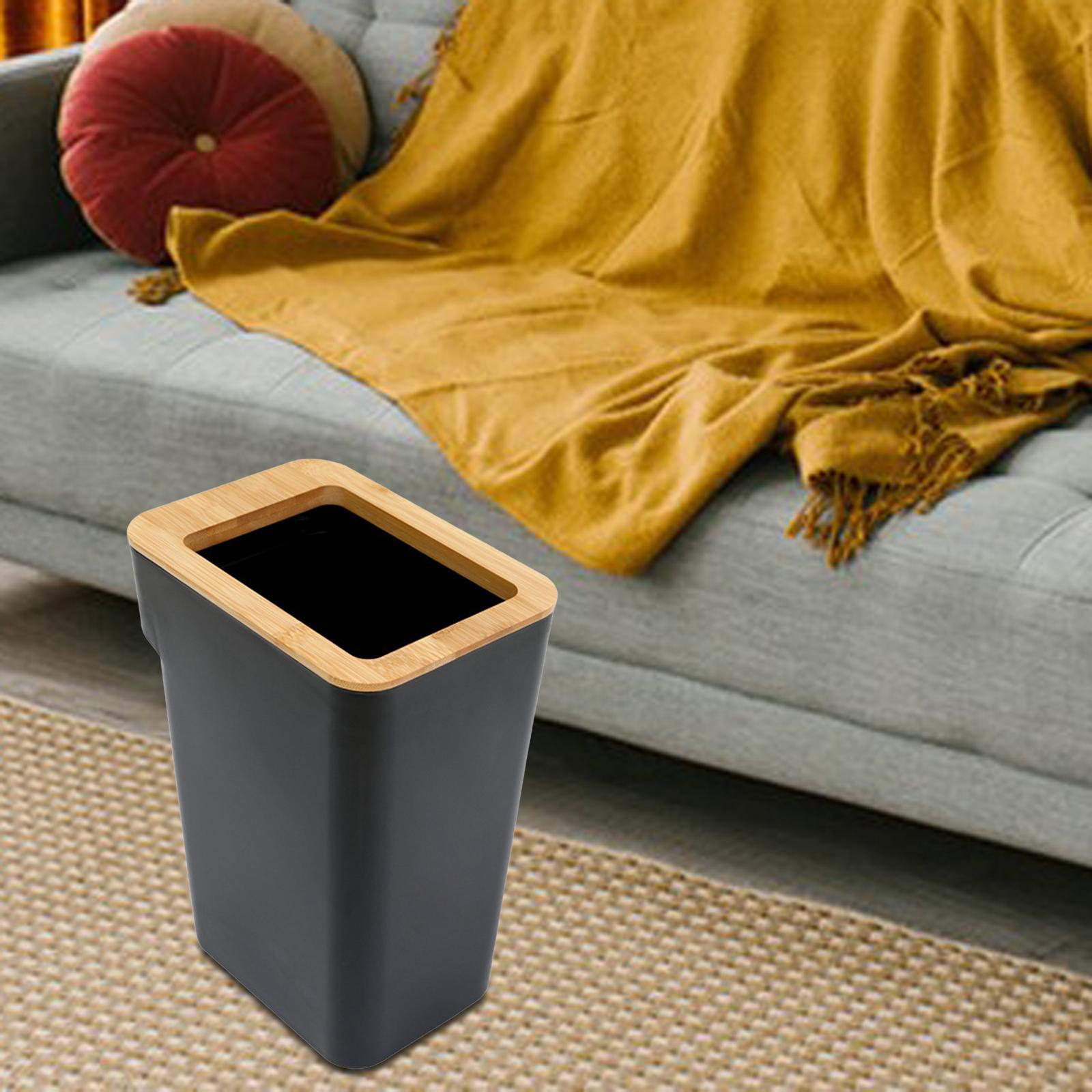 Modern Trash Bin Garbage Can Wastebasket Dustbin Bucket for Toilet Bedroom