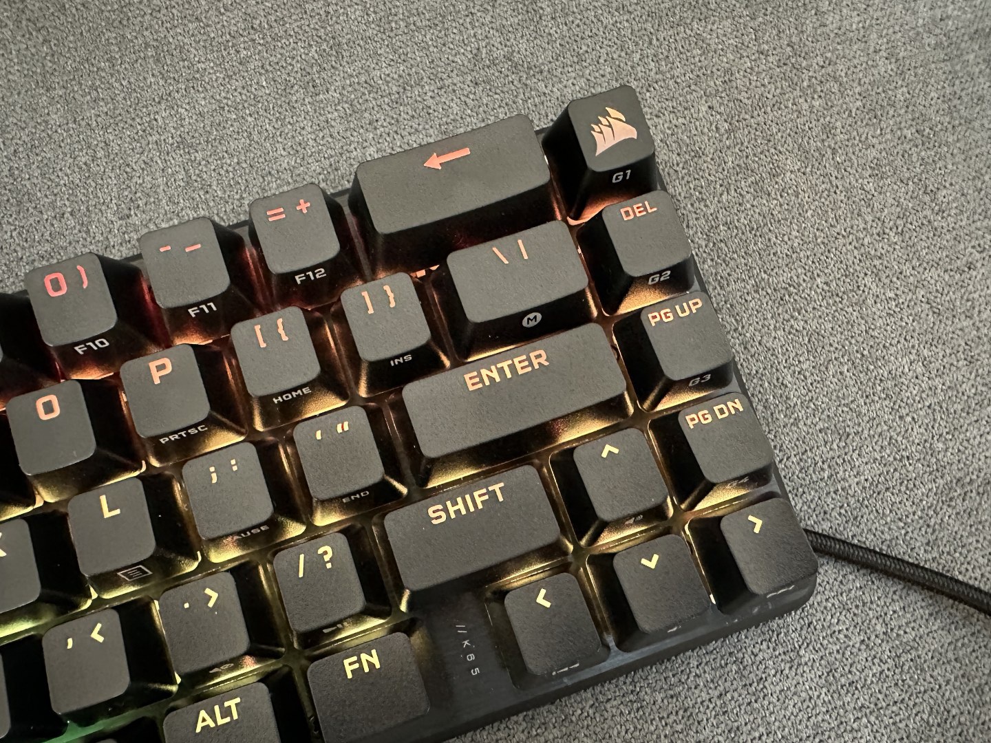 Bàn phím Corsair K65 PRO MINI RGB OPX_Mới, hàng chính hãng